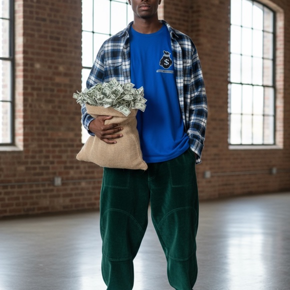 Bella + Canvas Creative Action Graphic Tee Blue Regular - Picture 3 of 10